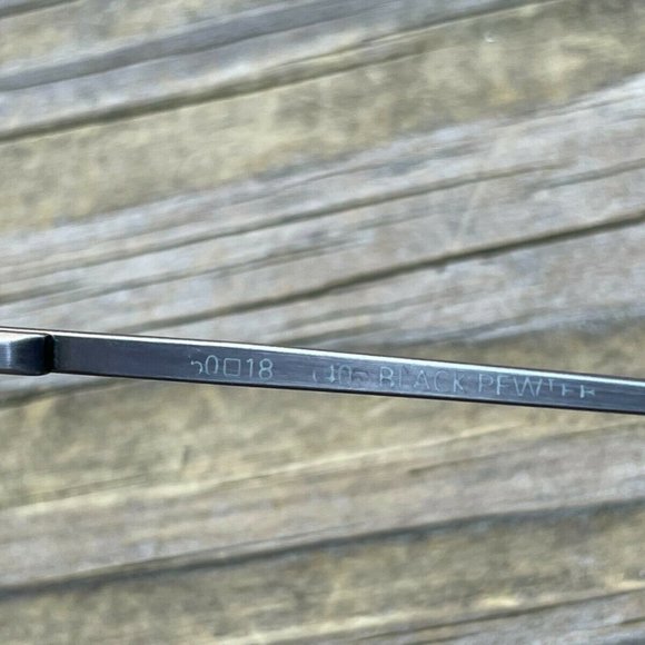 Bulova Signature London Eyeglasses Frame Black Pewter Glasses Handmade in Italy - Picture 10 of 12